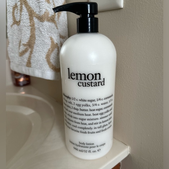 Philosophy Lemon Custard Jumbo Body Lotion 32 oz With Pump New - Picture 11 of 12